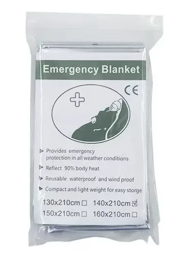 Emergency Thermal Blanket (PET, Aluminised)