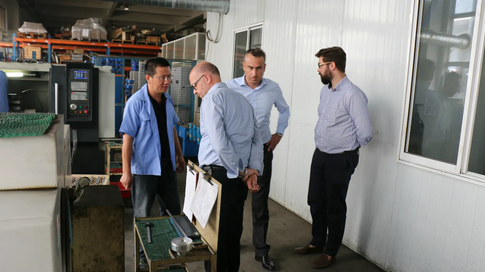 Visita a la fábrica de un cliente alemán